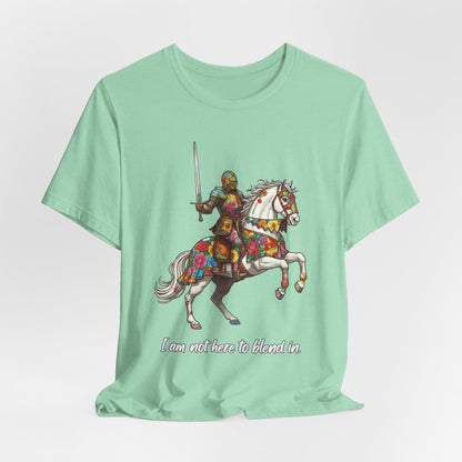Colorful Floral Knight on Horse - T-Shirt | Pets and Animals | Roly Poly Print