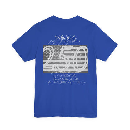 Patriotic We The People 250 Anniversary Flag T-Shirt | Holiday | Roly Poly Print