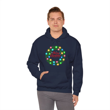 Merry Christmas Wreath - Christmas Hoodie | Holiday | Roly Poly Print