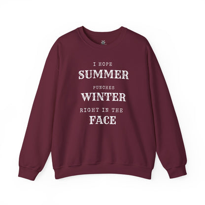 Summer Punches Winter - Sweatshirt | Funny and Sarcastic | Roly Poly Print