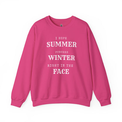 Summer Punches Winter - Sweatshirt | Funny and Sarcastic | Roly Poly Print