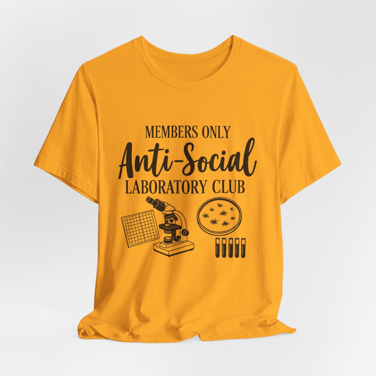 Anti-Social Laboratory Club  - Light Color Material T-Shirt | STEM | Roly Poly Print