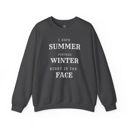 Summer Punches Winter - Sweatshirt | Funny and Sarcastic | Roly Poly Print