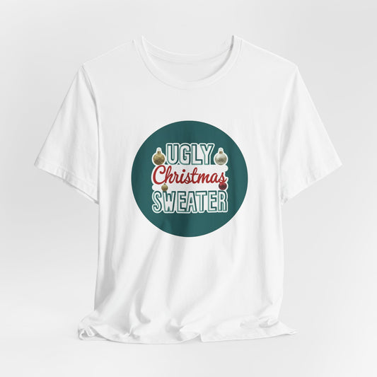 Fake Ugly Christmas Sweater - Christmas T-Shirt | Holiday | Roly Poly Print