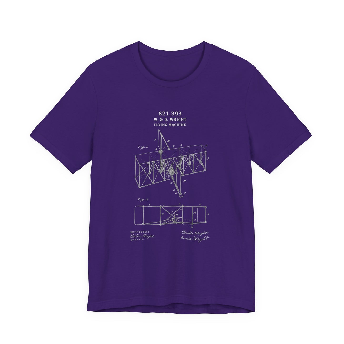 Wright Flyer Sketch - T-Shirt | STEM | Roly Poly Print