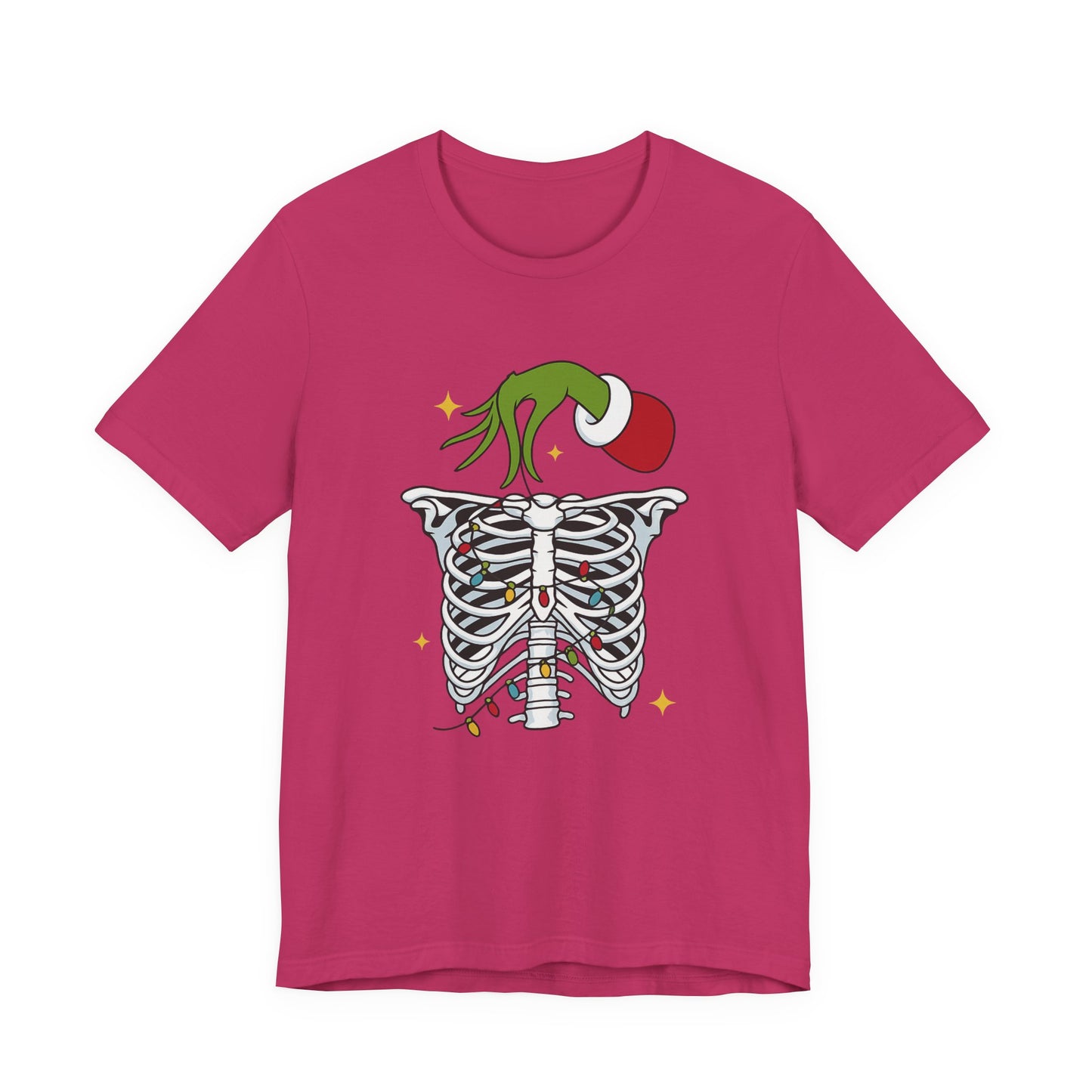 Grinch Holding Your Skeleton Ornaments - Christmas T-Shirt | Holiday | Roly Poly Print