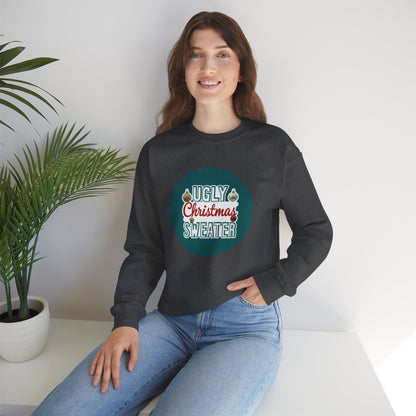 Ugly Christmas Sweater Logo Style - Christmas Sweatshirt | Holiday | Roly Poly Print