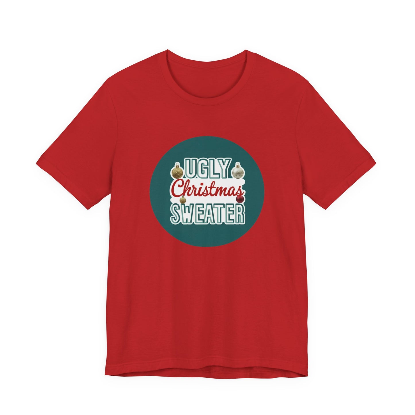 Ugly Christmas Sweater Logo Style - Christmas T-Shirt | Holiday | Roly Poly Print