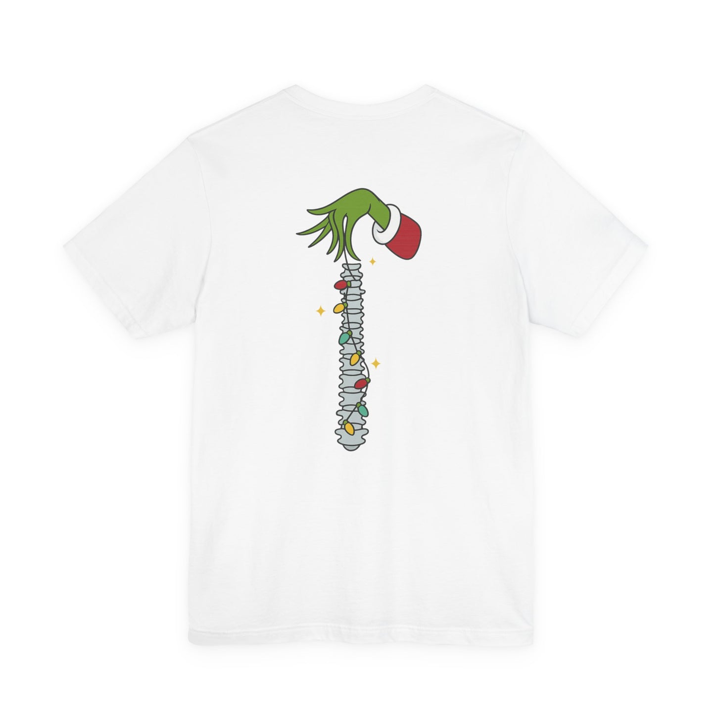 Grinch Holding Your Skeleton Ornaments - Christmas T-Shirt | Holiday | Roly Poly Print
