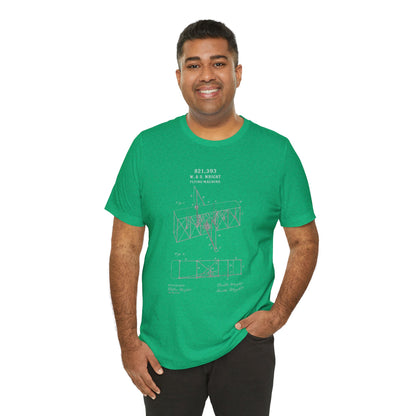 Wright Flyer Sketch - T-Shirt | STEM | Roly Poly Print