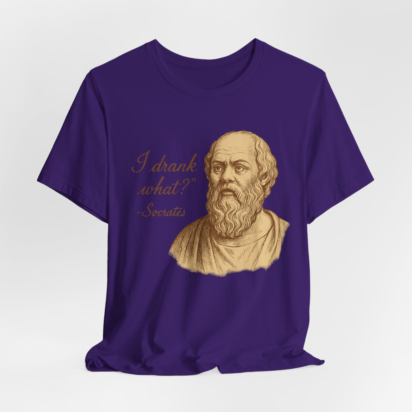 I Drank What? Socrates Quote - T-shirt | Funny & Sarcastic | Roly Poly Print
