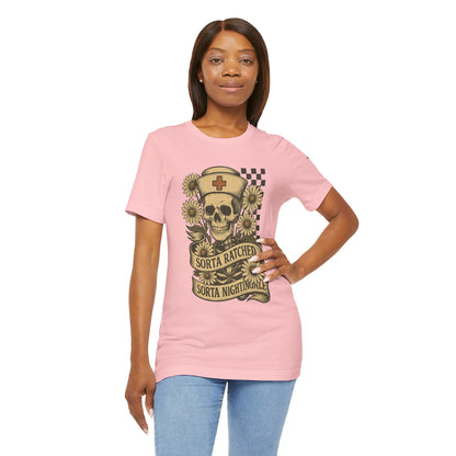 Sorta Ratched Sorta Nightingale with Daisies - T-Shirt | Nurses and Healthcare | Roly Poly Print