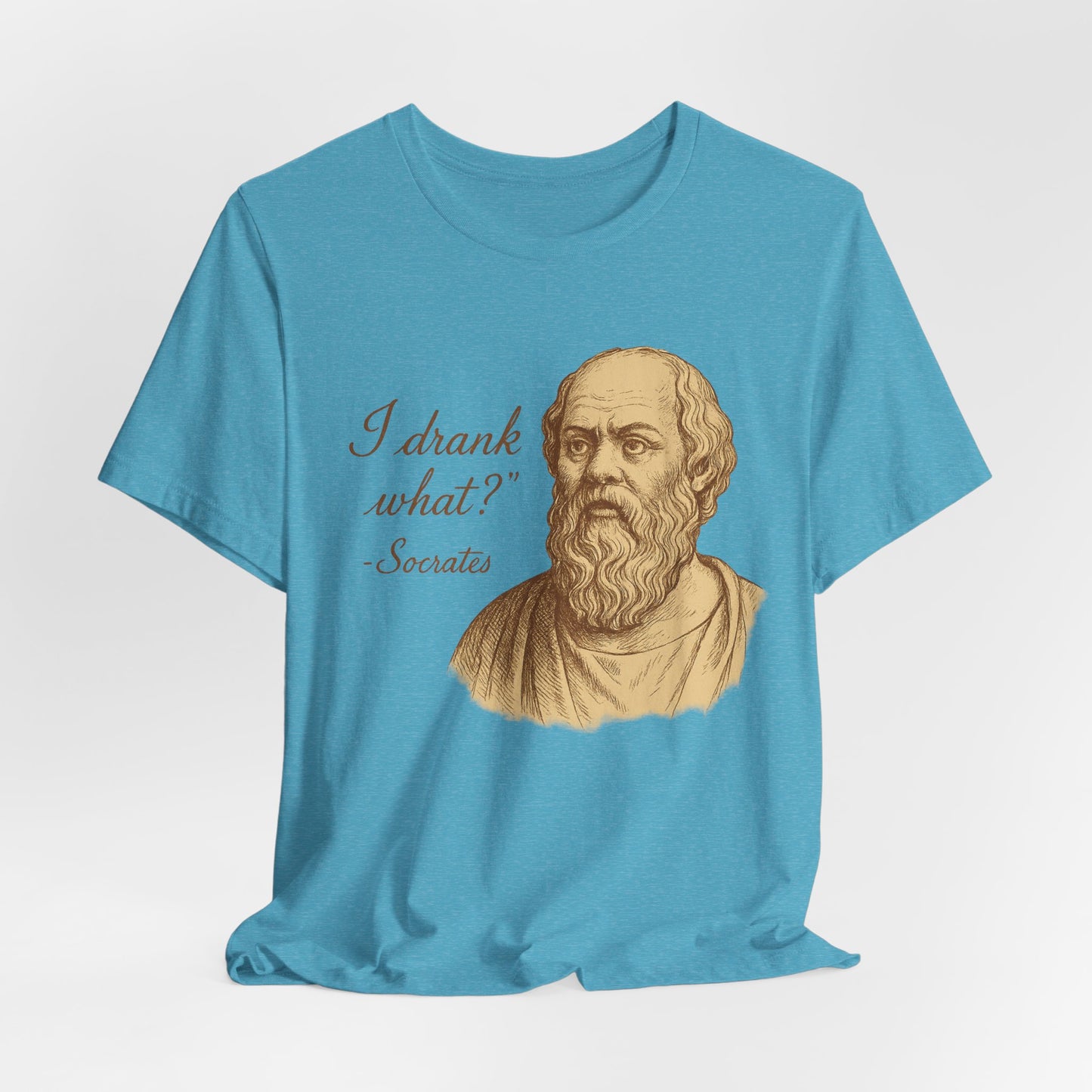 I Drank What? Socrates Quote - T-shirt | Funny & Sarcastic | Roly Poly Print