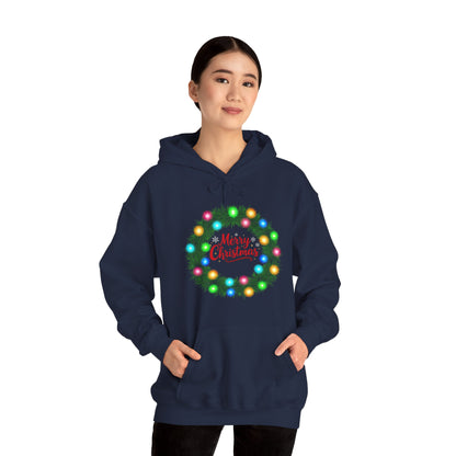 Merry Christmas Wreath - Christmas Hoodie | Holiday | Roly Poly Print