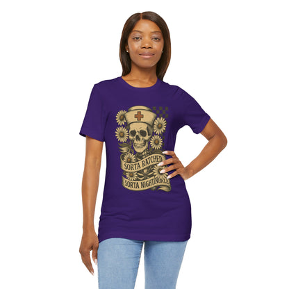 Sorta Ratched Sorta Nightingale with Daisies - T-Shirt | Nurses and Healthcare | Roly Poly Print