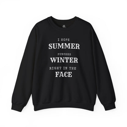Summer Punches Winter - Sweatshirt | Funny and Sarcastic | Roly Poly Print