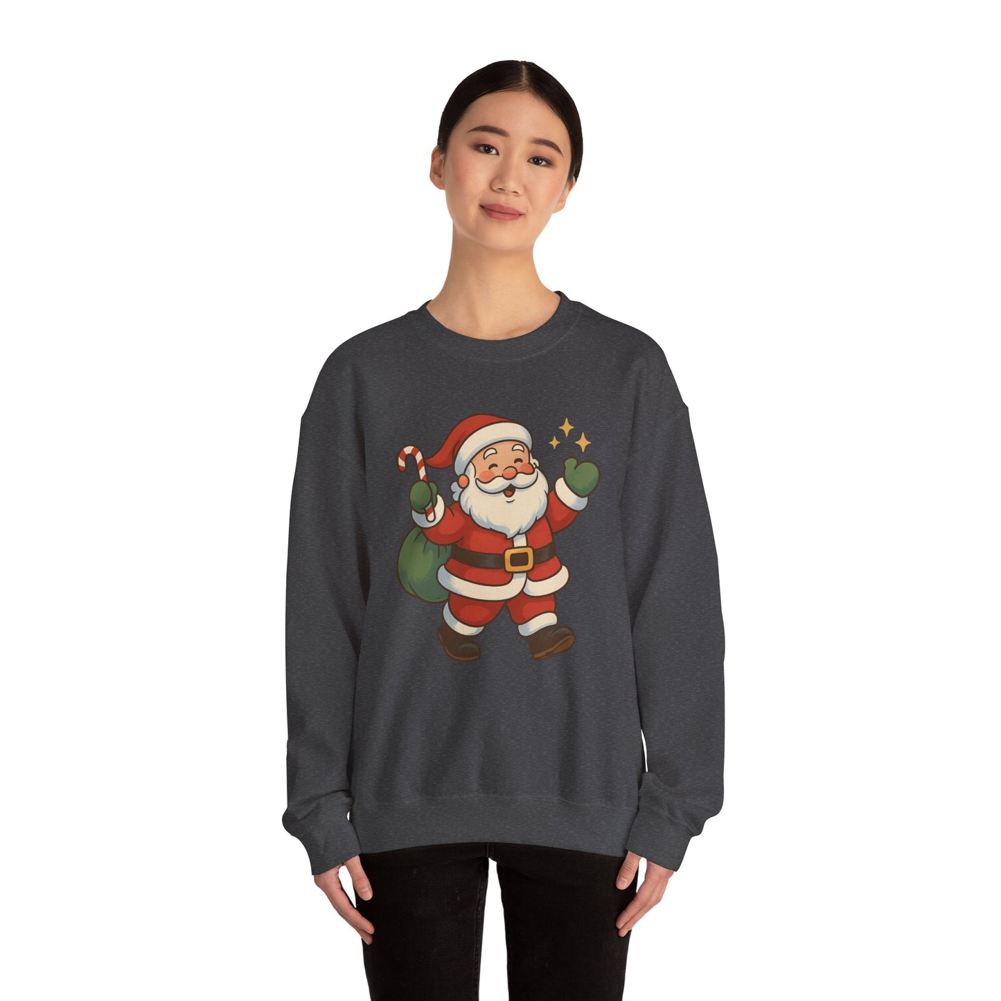 90's Era Santa - Christmas Sweatshirt | Holiday | Roly Poly Print