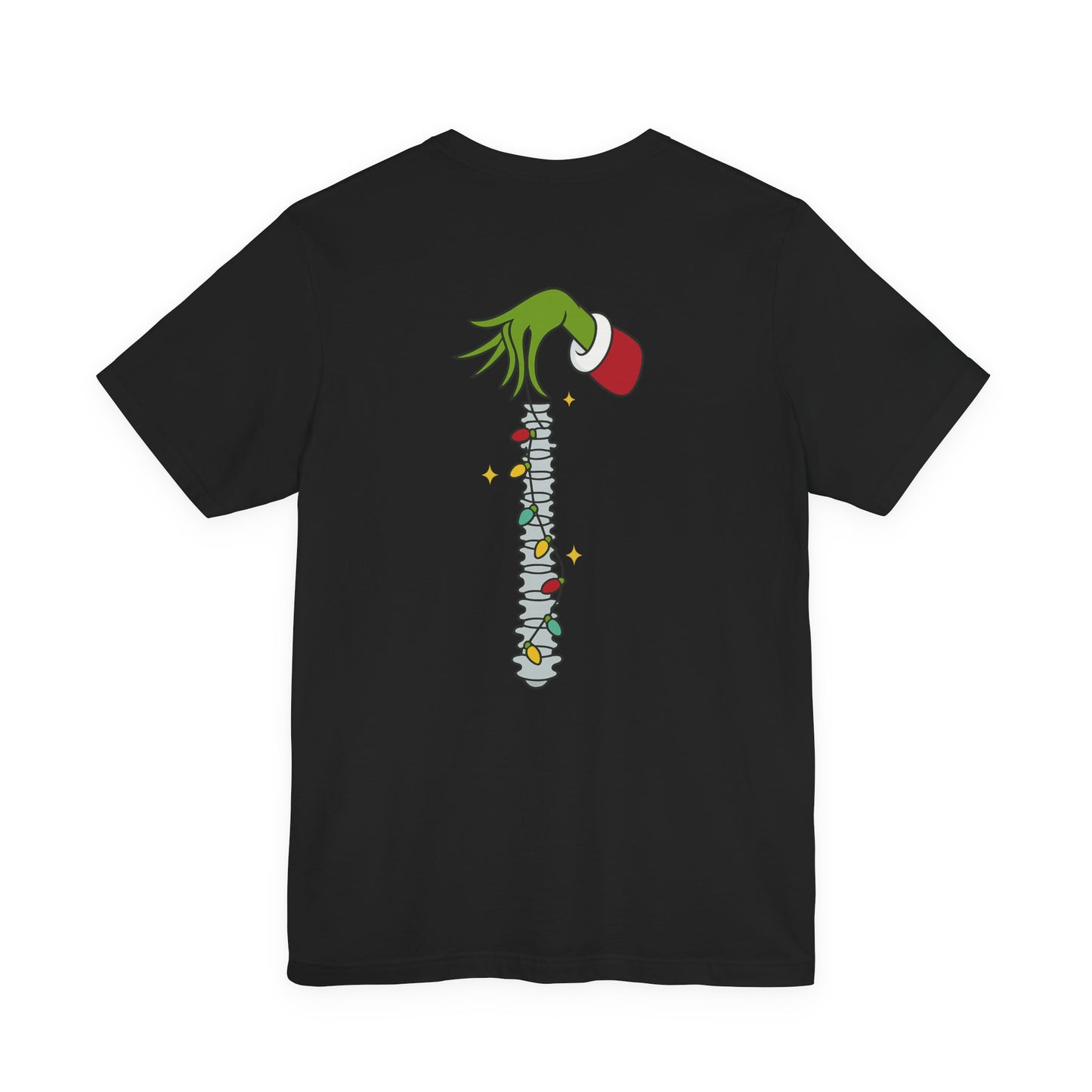 Grinch Holding Your Skeleton Ornaments - Christmas T-Shirt | Holiday | Roly Poly Print