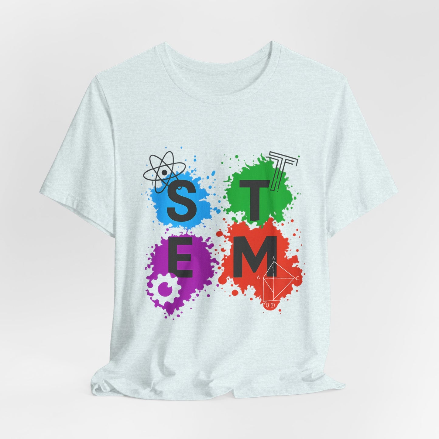 STEM Paintball Splatters - Teacher T-Shirt | STEM | Roly Poly Print