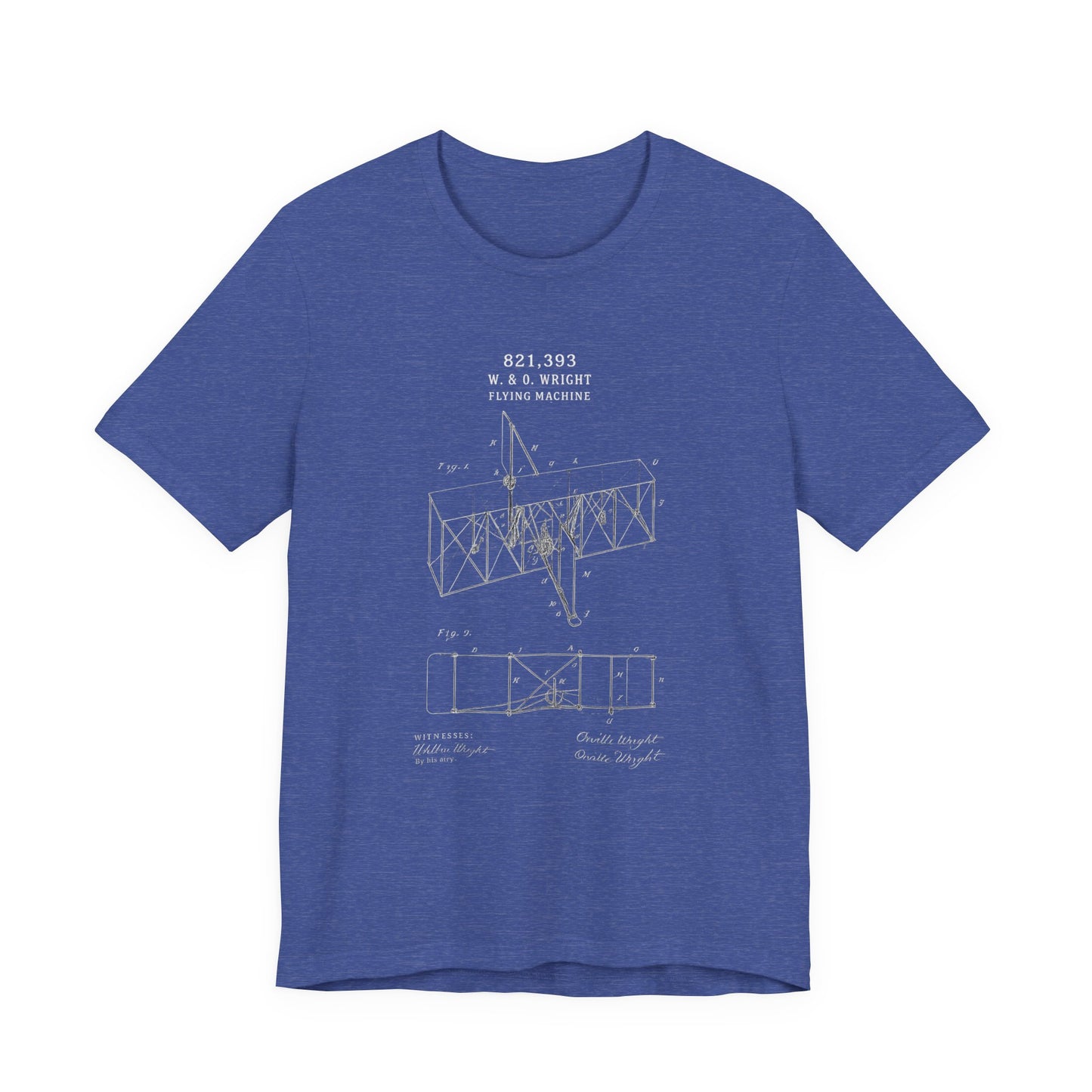 Wright Flyer Sketch - T-Shirt | STEM | Roly Poly Print