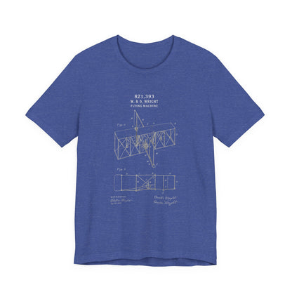 Wright Flyer Sketch - T-Shirt | STEM | Roly Poly Print