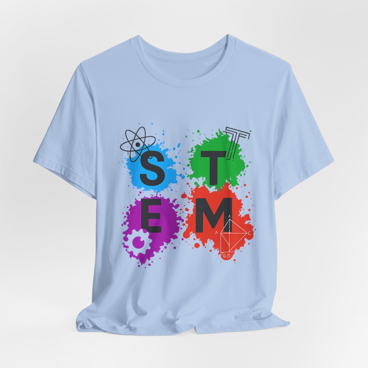 STEM Paintball Splatters - Teacher T-Shirt | STEM | Roly Poly Print
