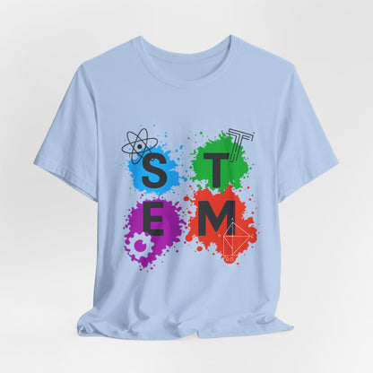 STEM Paintball Splatters - Teacher T-Shirt | STEM | Roly Poly Print
