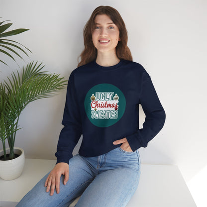 Ugly Christmas Sweater Logo Style - Christmas Sweatshirt | Holiday | Roly Poly Print