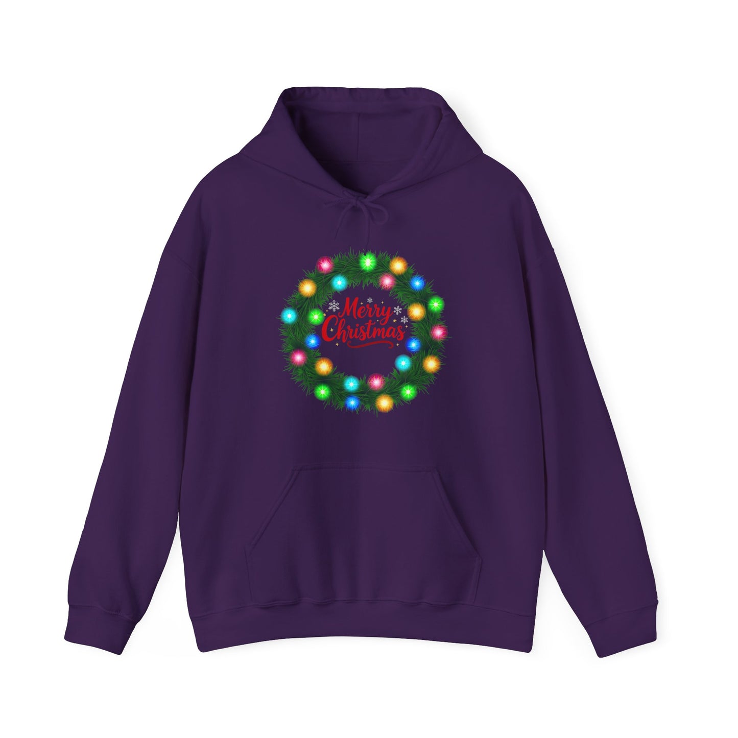 Merry Christmas Wreath - Christmas Hoodie | Holiday | Roly Poly Print