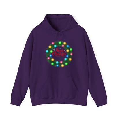 Merry Christmas Wreath - Christmas Hoodie | Holiday | Roly Poly Print