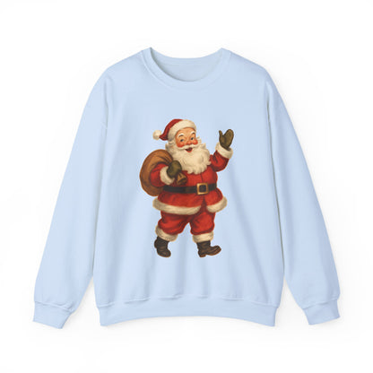 40's Era Santa - Christmas Sweatshirt | Holiday | Roly Poly Print