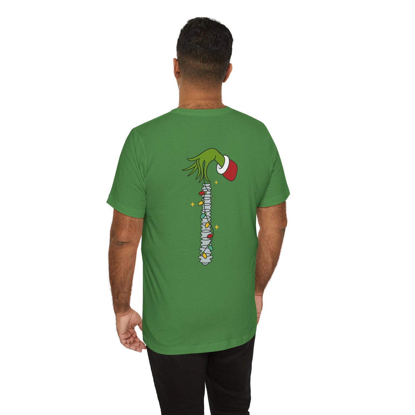 Grinch Holding Your Skeleton Ornaments - Christmas T-Shirt | Holiday | Roly Poly Print