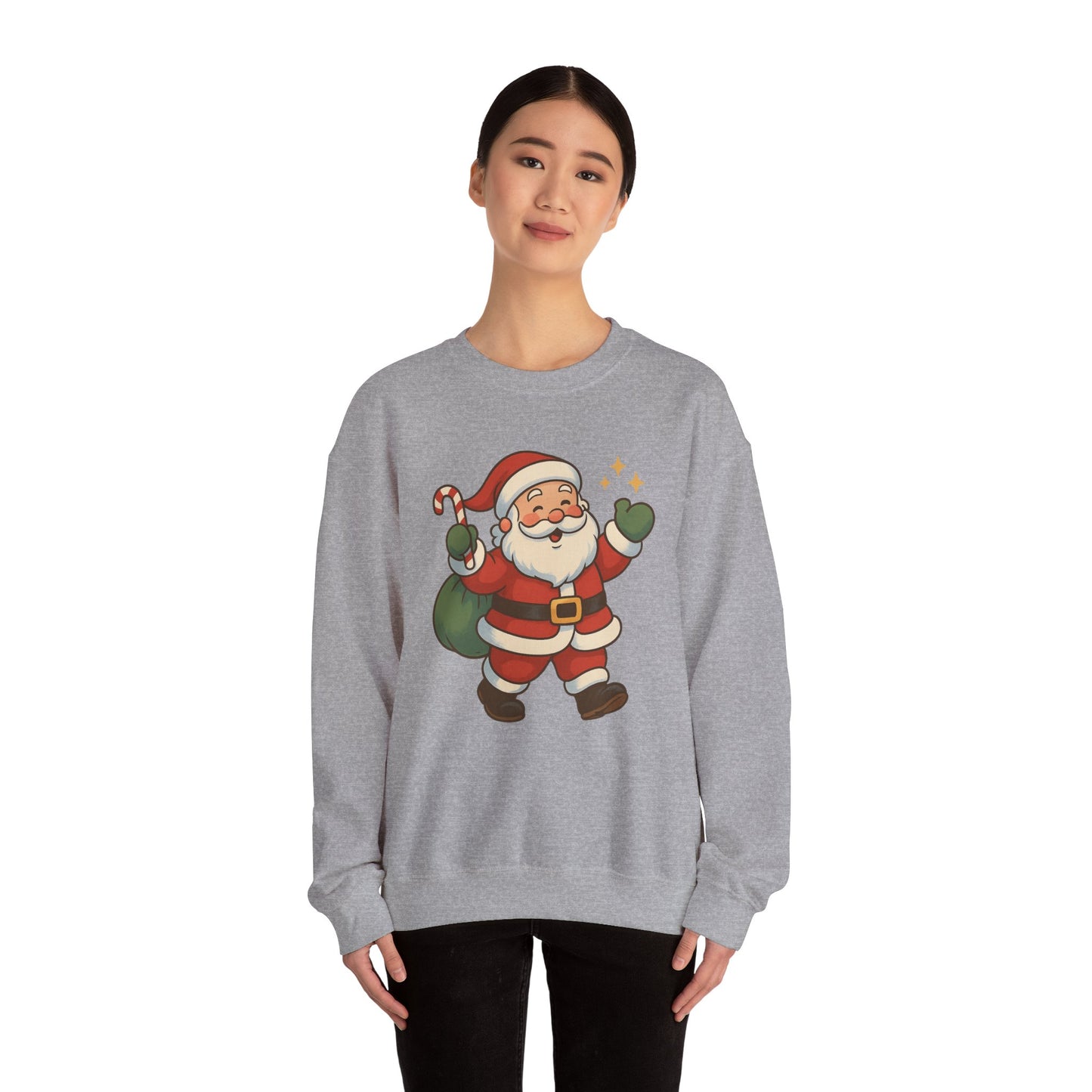 90's Era Santa - Christmas Sweatshirt | Holiday | Roly Poly Print