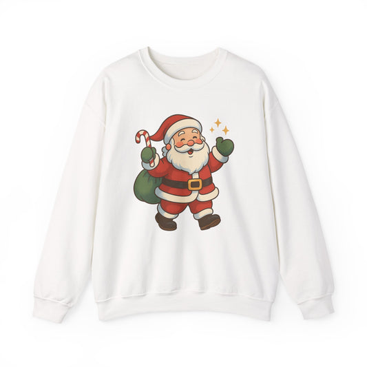 90's Era Santa - Christmas Sweatshirt | Holiday | Roly Poly Print