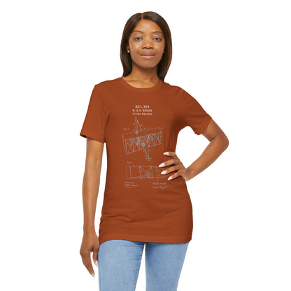 Wright Flyer Sketch - T-Shirt | STEM | Roly Poly Print