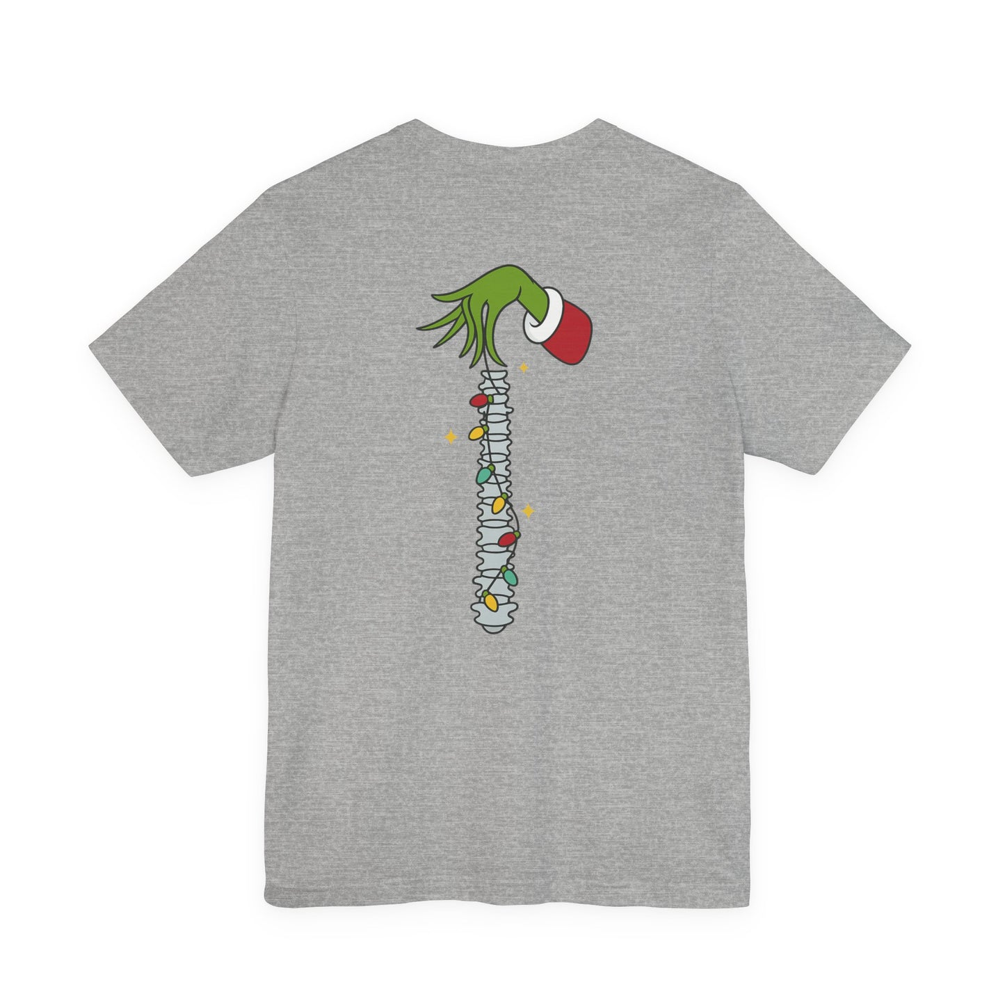 Grinch Holding Your Skeleton Ornaments - Christmas T-Shirt | Holiday | Roly Poly Print