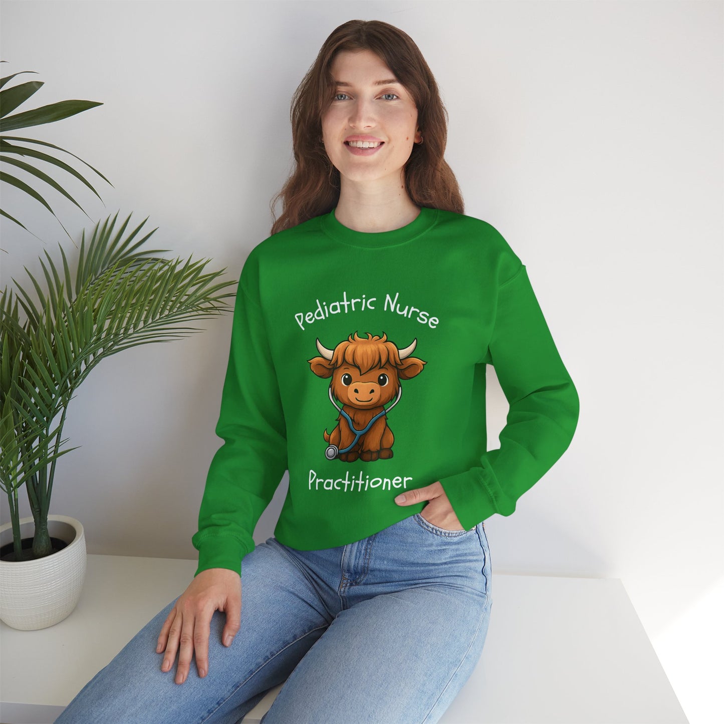 Pediatric Nurse Practitioner Little Bull - Sweatshirt | Nurse & Healthcare | Roly Poly Print
