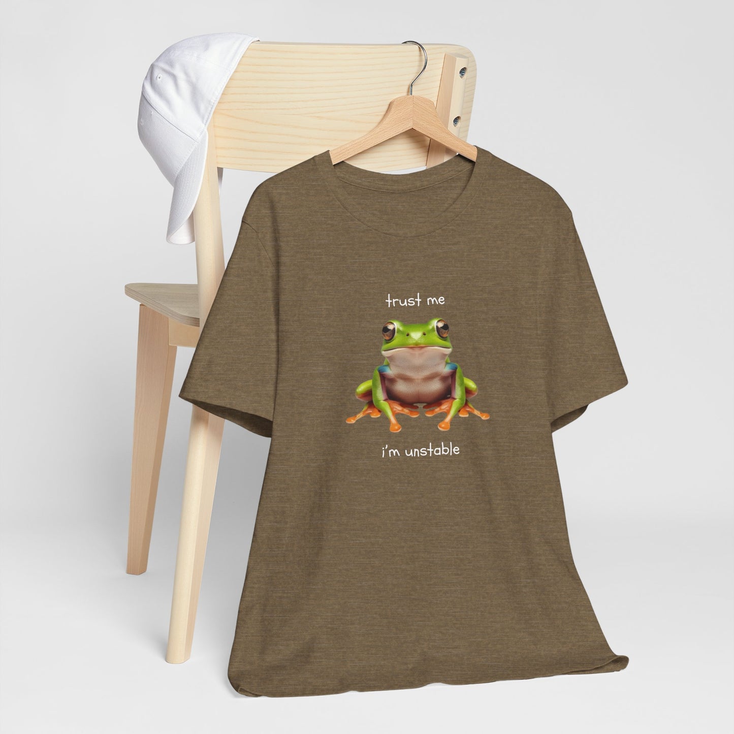 Trust Me, I'm Unstable Tree Frog - T-Shirt | Pets and Animals | Roly Poly Print