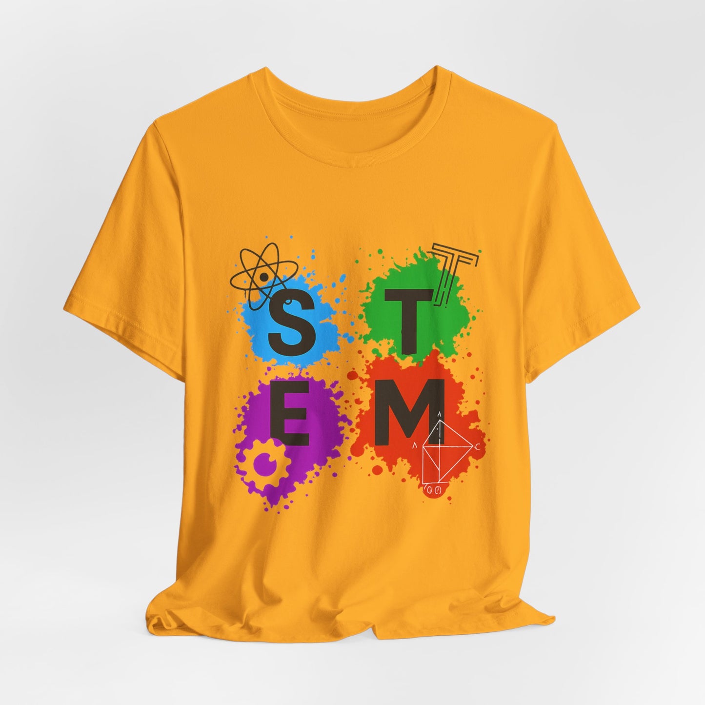 STEM Paintball Splatters - Teacher T-Shirt | STEM | Roly Poly Print