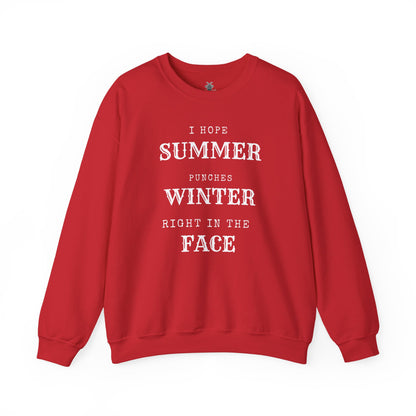 Summer Punches Winter - Sweatshirt | Funny and Sarcastic | Roly Poly Print