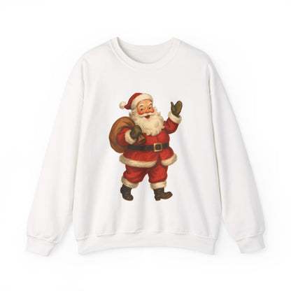 40's Era Santa - Christmas Sweatshirt | Holiday | Roly Poly Print