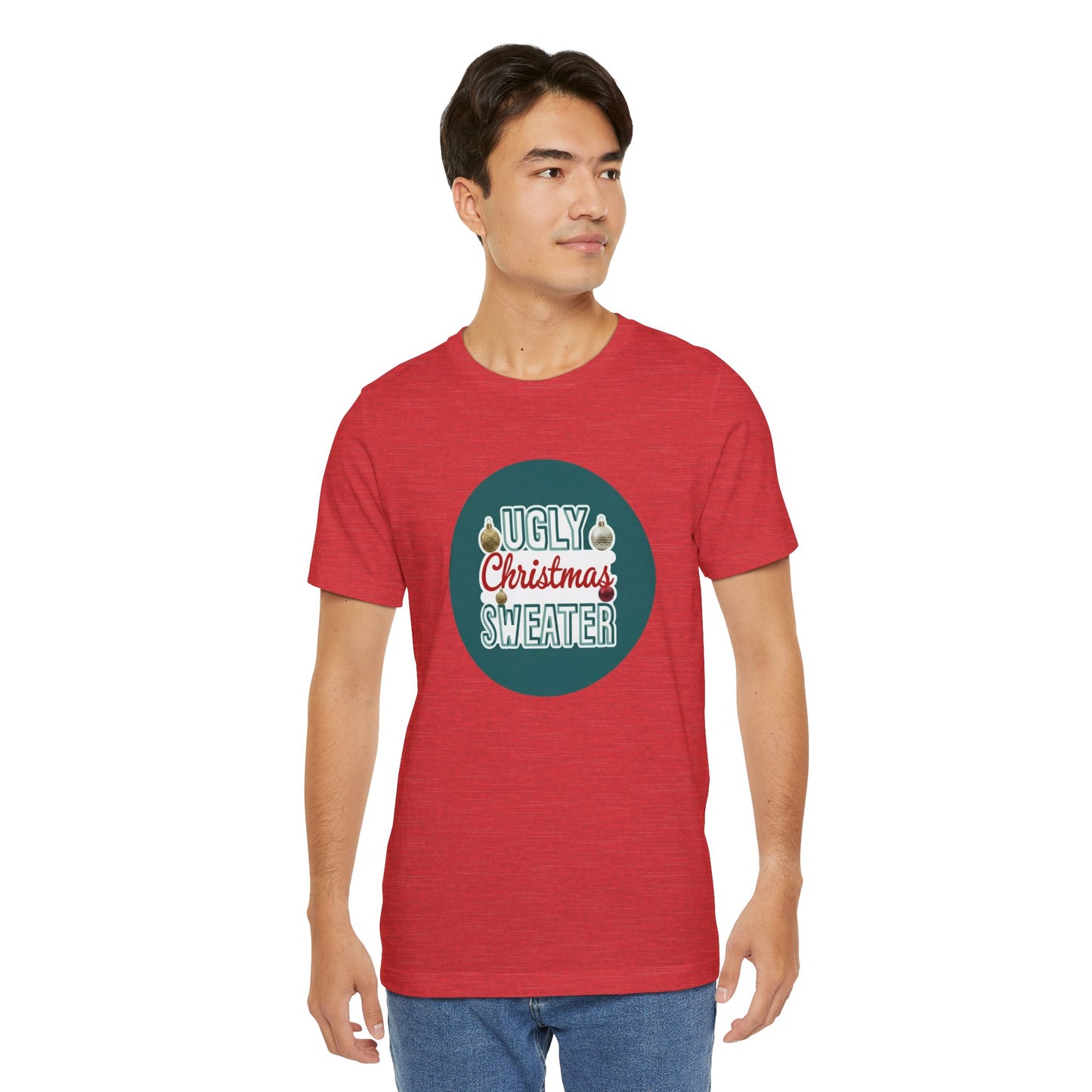 Ugly Christmas Sweater Logo Style - Christmas T-Shirt | Holiday | Roly Poly Print