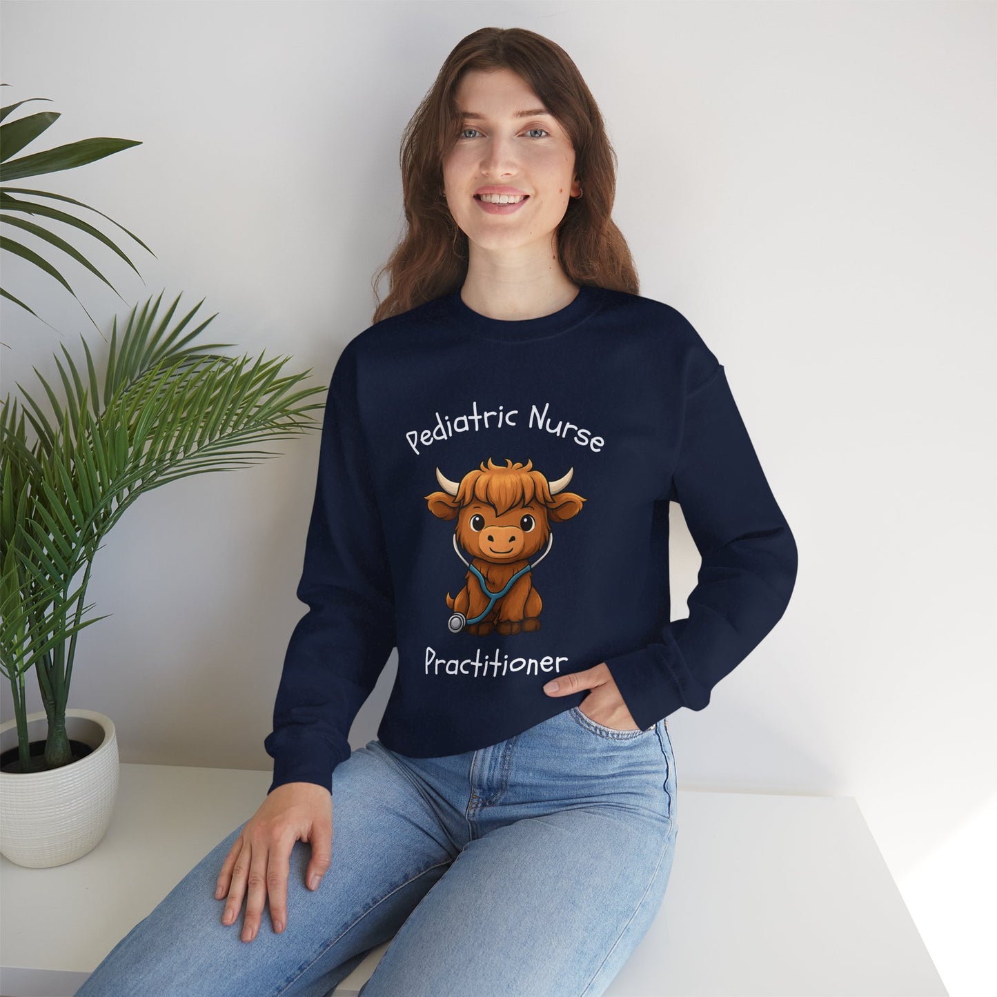 Pediatric Nurse Practitioner Little Bull - Sweatshirt | Nurse & Healthcare | Roly Poly Print