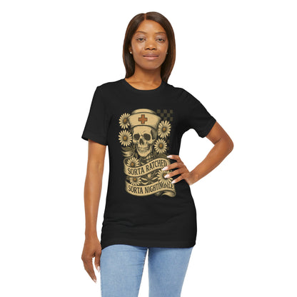 Sorta Ratched Sorta Nightingale with Daisies - T-Shirt | Nurses and Healthcare | Roly Poly Print