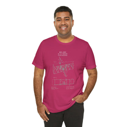 Wright Flyer Sketch - T-Shirt | STEM | Roly Poly Print