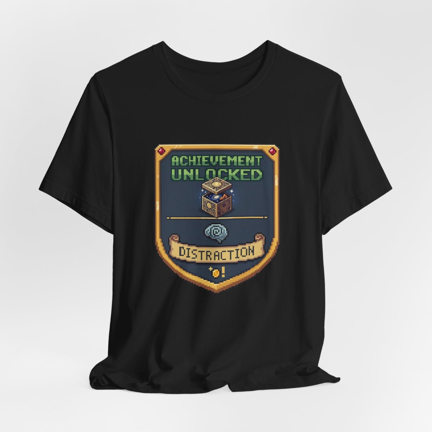 Achievement Unlocked Badge - Distraction | T-Shirt
