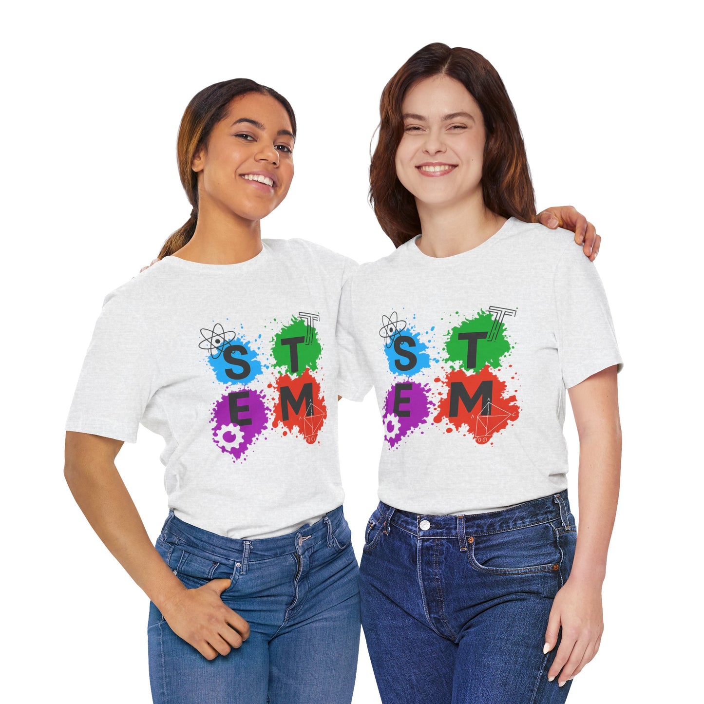 STEM Paintball Splatters - Teacher T-Shirt | STEM | Roly Poly Print