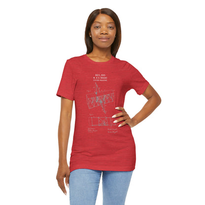 Wright Flyer Sketch - T-Shirt | STEM | Roly Poly Print