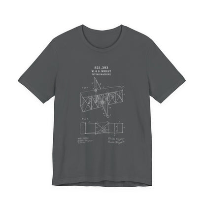 Wright Flyer Sketch - T-Shirt | STEM | Roly Poly Print