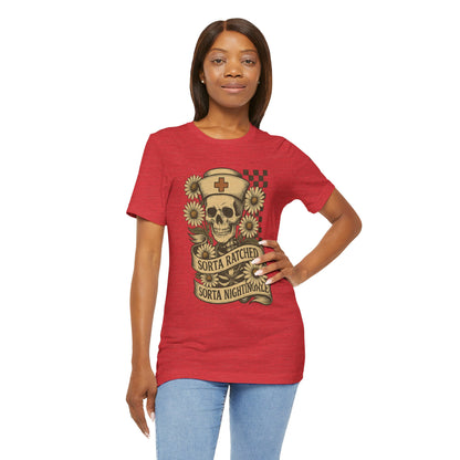 Sorta Ratched Sorta Nightingale with Daisies - T-Shirt | Nurses and Healthcare | Roly Poly Print